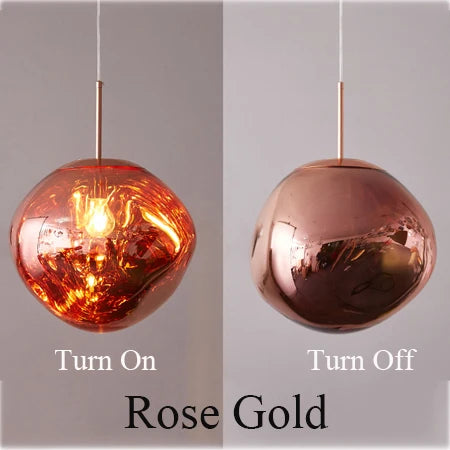 Modern Nordic Hanging Lava Glass Bubble Pendant ball Ceiling light fixture