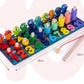 Kids Montessori Educational Wooden Shape Toys/Busy Board/Count/Colors/Match/Puzzle Learning