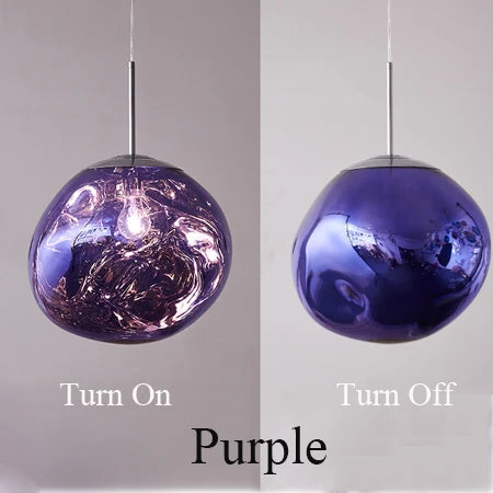 Modern Nordic Hanging Lava Glass Bubble Pendant ball Ceiling light fixture