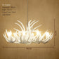 Premium Vintage Antlers Resin Chandelier/Horn LED Candles Luminaire Ceiling Hanging Lamp