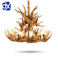 Premium Vintage Antlers Resin Chandelier/Horn LED Candles Luminaire Ceiling Hanging Lamp