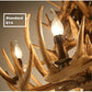 Premium Vintage Antlers Resin Chandelier/Horn LED Candles Luminaire Ceiling Hanging Lamp