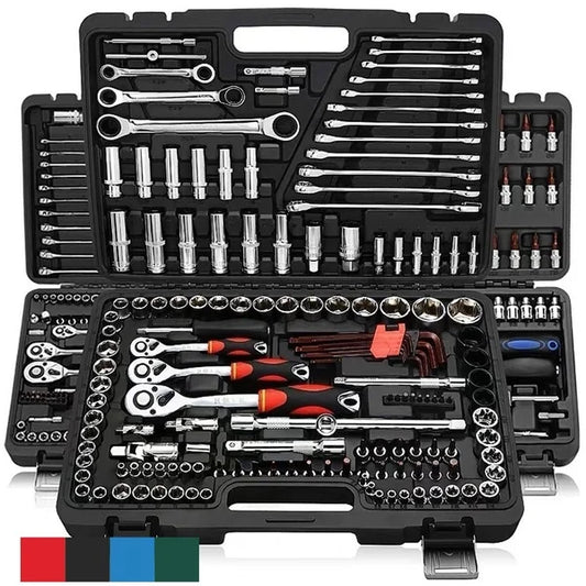 46pcs Car Repair Tool Kit Socket Set (Ratchet/Spanner/Wrench/Screwdriver)