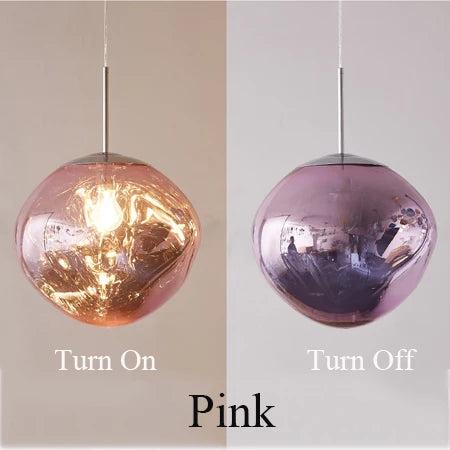 Modern Nordic Hanging Lava Glass Bubble Pendant ball Ceiling light fixture