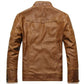 Mad Men PU Leather Jacket/Classic Motorcycle Vegan Leather Jacket