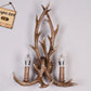 Premium Vintage Deer Antlers Chandelier/Retro Ceiling Hanging Lighting Fixture/Resin