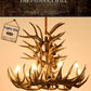 Premium Vintage Deer Antlers Chandelier/Retro Ceiling Hanging Lighting Fixture/Resin