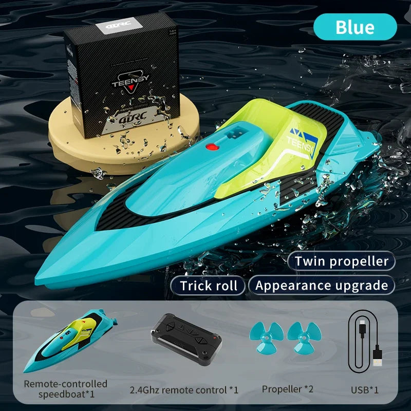 S5 2.4G RC Stunt Boat High Speed Racing Speedboat Kids Christmas Gift