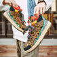 Leopard print New Fashion Sneakers Mens Skate Shoes/Thick Laces