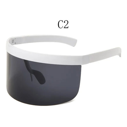 Shield Visor Sunglasses - Retro/Futuristic/Punk Eyewear Cosplay Sun Glasses