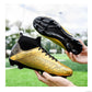 Premium Lionel Messi Style Gold Soccer Shoes TF/FG football Cleats Youth