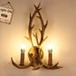 Premium Vintage Deer Antlers Chandelier/Retro Ceiling Hanging Lighting Fixture/Resin