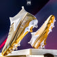 Lionel Messi Style Golden Soccer Cleats/Shoes TF/FG/High Ankle/Ultra-light