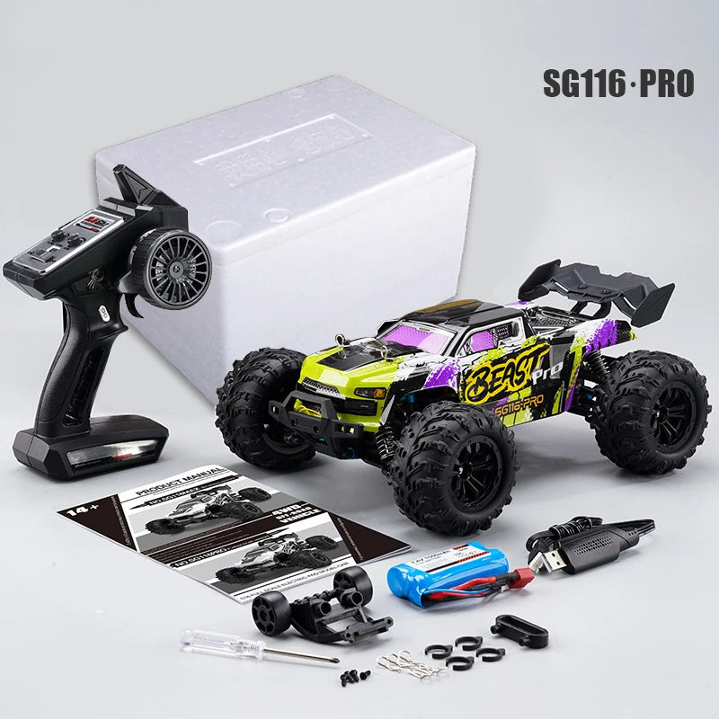 Christmas Gift Kids Beast 1:16 4WD Rc Car High Drift Speed Truck 40/80km/h