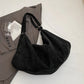 Oversized Corduroy Shoulder Bags For Women/Large Capacity Tote Bag