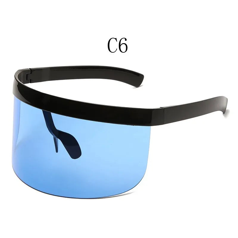 Shield Visor Sunglasses - Retro/Futuristic/Punk Eyewear Cosplay Sun Glasses