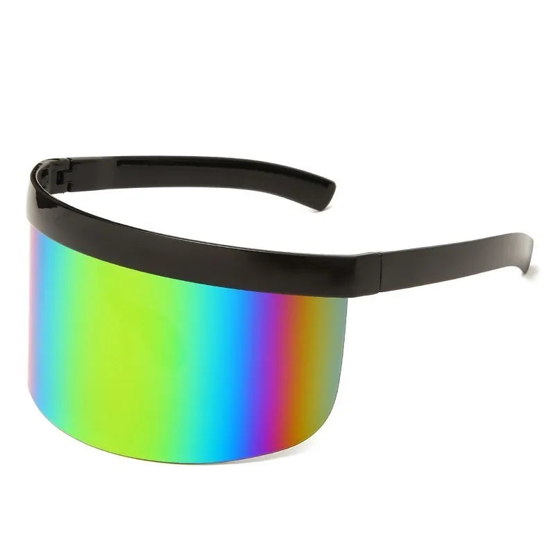 Shield Visor Sunglasses - Retro/Futuristic/Punk Eyewear Cosplay Sun Glasses