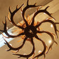 Premium Vintage Deer Antlers Chandelier/Retro Ceiling Hanging Lighting Fixture/Resin