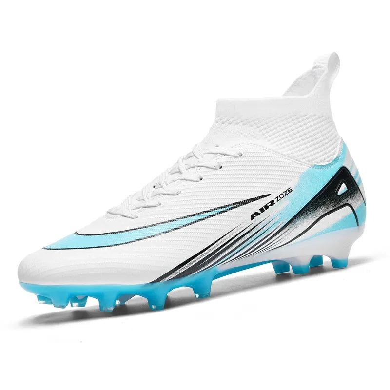 New Ronaldo Style CR Soccer Cleats/High Top TF/FG Shoes Adult/Youth