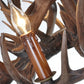 Premium Vintage Deer Antlers Chandelier/Retro Ceiling Hanging Lighting Fixture/Resin