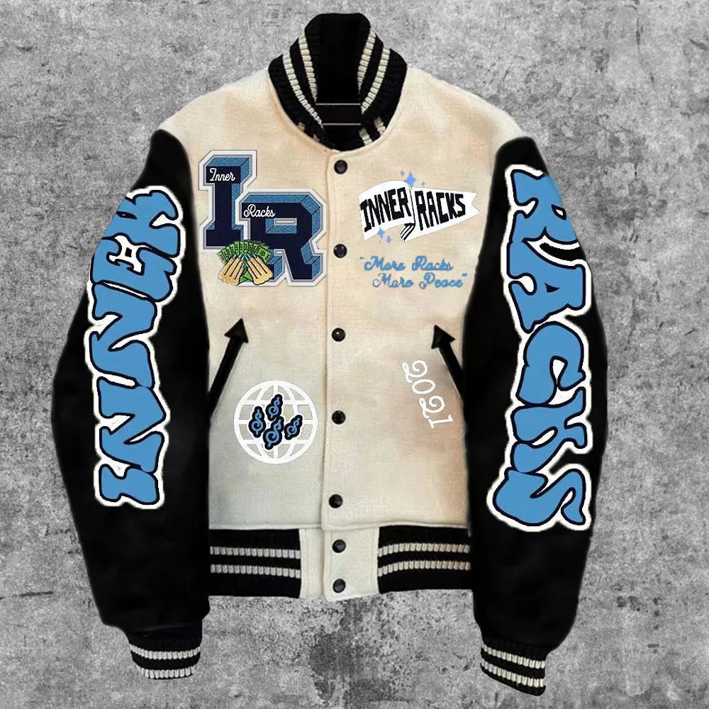 Baseball Winter Thick Jacket/Letter Men's Varsity Jacket Bomber