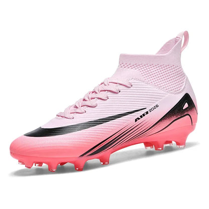 New Ronaldo Style CR Soccer Cleats/High Top TF/FG Shoes Adult/Youth