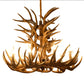 Premium Vintage Deer Antlers Chandelier/Retro Ceiling Hanging Lighting Fixture/Resin