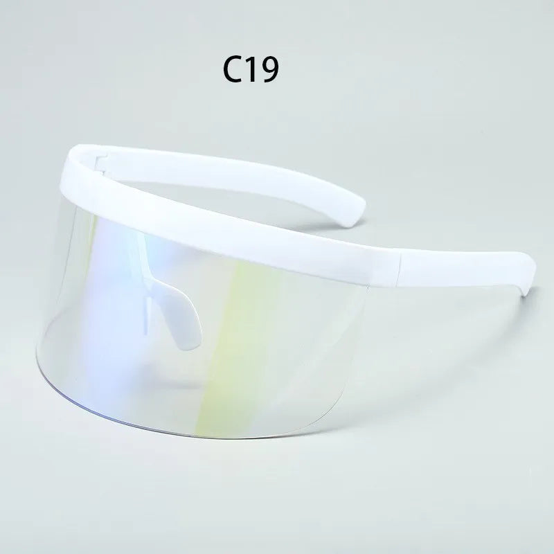 Shield Visor Sunglasses - Retro/Futuristic/Punk Eyewear Cosplay Sun Glasses