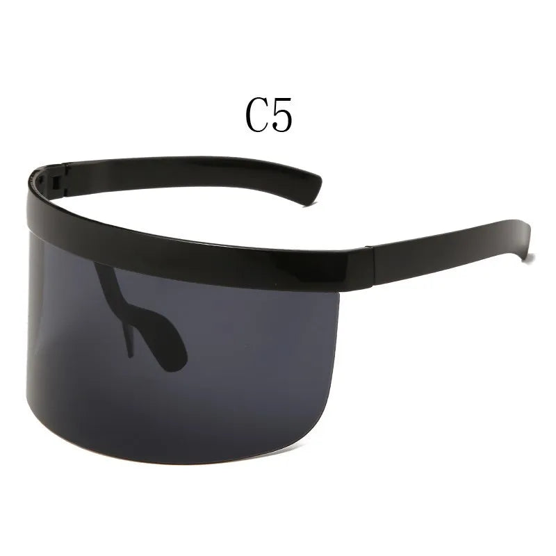 Shield Visor Sunglasses - Retro/Futuristic/Punk Eyewear Cosplay Sun Glasses