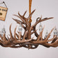 Premium Vintage Deer Antlers Chandelier/Retro Ceiling Hanging Lighting Fixture/Resin