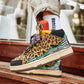 Leopard print New Fashion Sneakers Mens Skate Shoes/Thick Laces