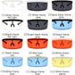 Shield Visor Sunglasses - Retro/Futuristic/Punk Eyewear Cosplay Sun Glasses