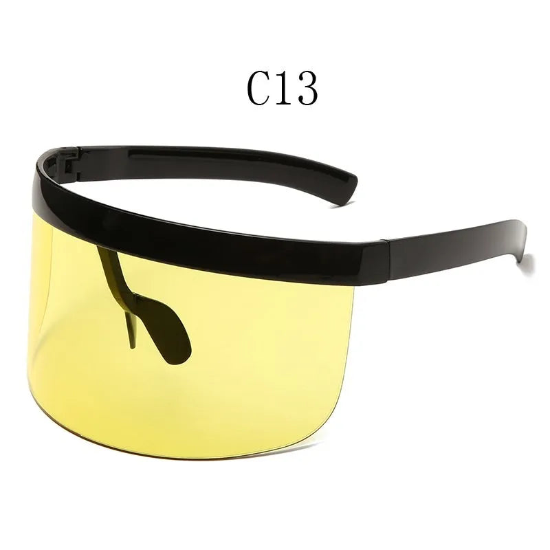 Shield Visor Sunglasses - Retro/Futuristic/Punk Eyewear Cosplay Sun Glasses