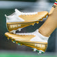 Lionel Messi Style Golden Soccer Cleats/Shoes TF/FG/High Ankle/Ultra-light