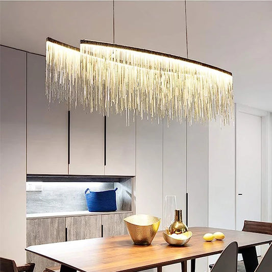 Premium Nordic Tassel Chandelier LED Light/Ceiling Hanging Lamp